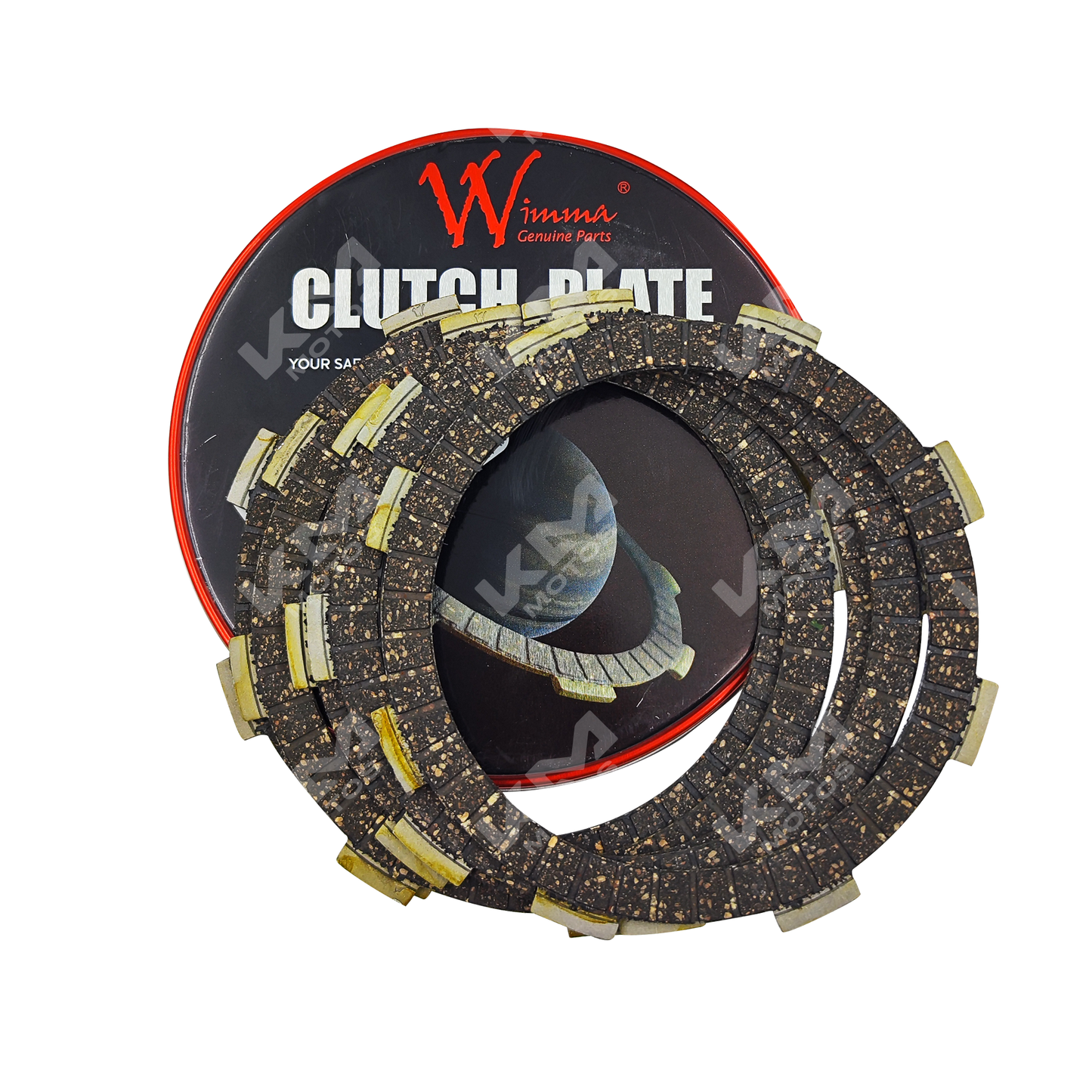 DISCOS DE CLUTCH CG125/YBR/CG200/XM/HJ125 (5 PCS)