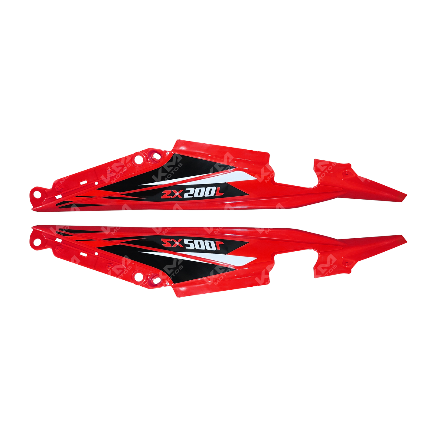 TAPADERAS LATERALES ROJA ZX150L/ZX200L M.N