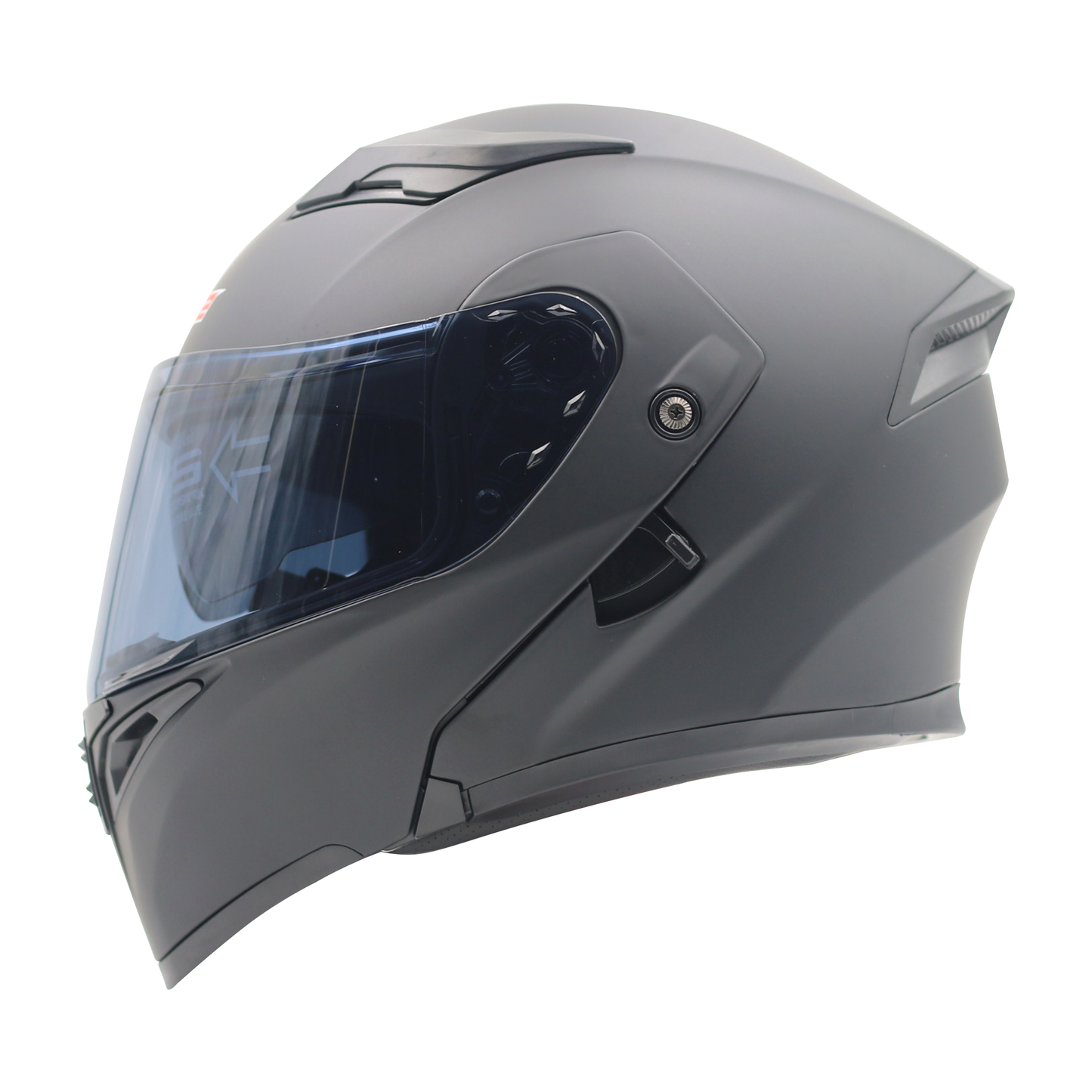 CASCO MODULAR NEGRO MATE SOLID MH90 HS2 D.V. Visera Oscura "L"