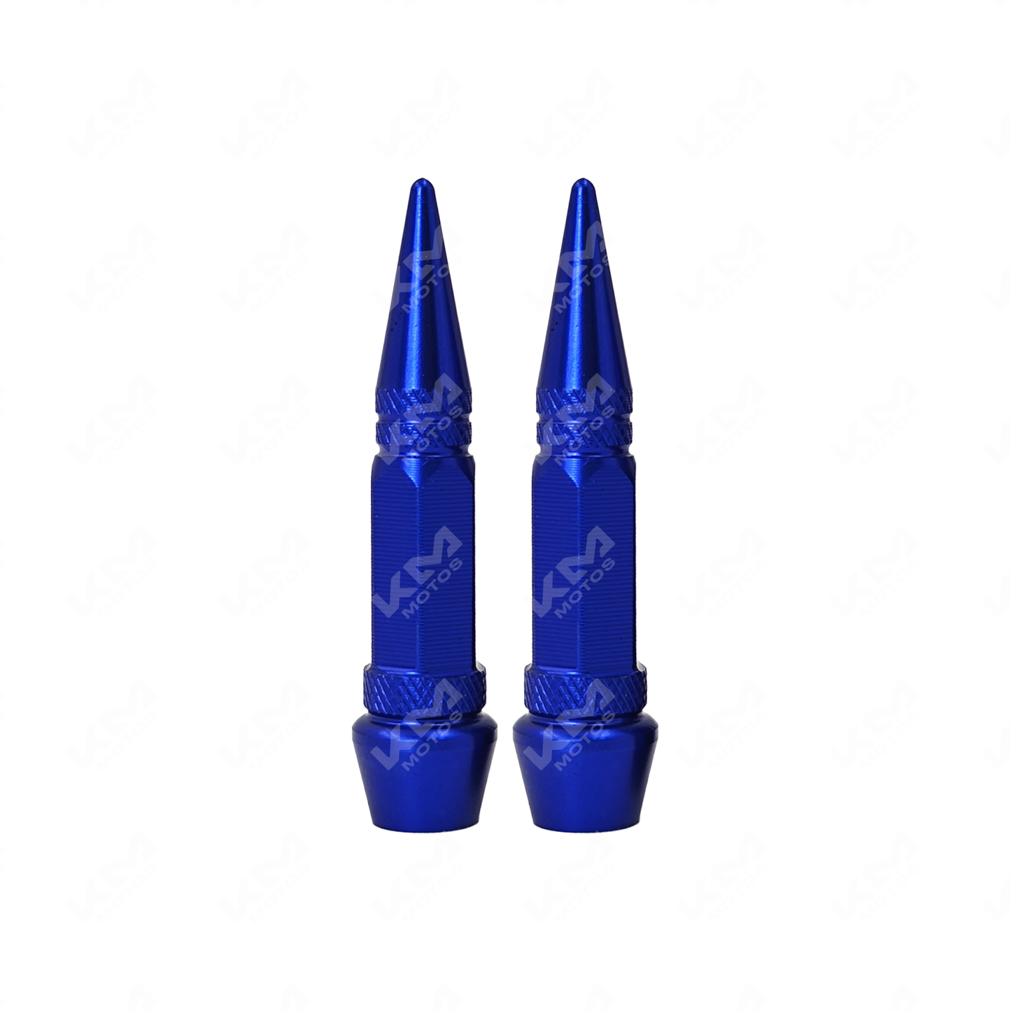 TAPON DE VALVULAS RACING 60MM PAR AZUL