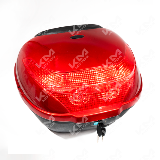 MALETERO O BAUL PARA MOTO ROJO LS01