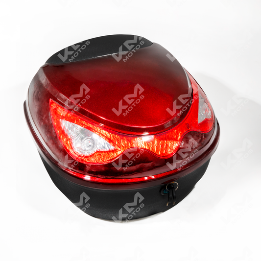 MALETERO O BAUL PARA MOTO ROJO LS02