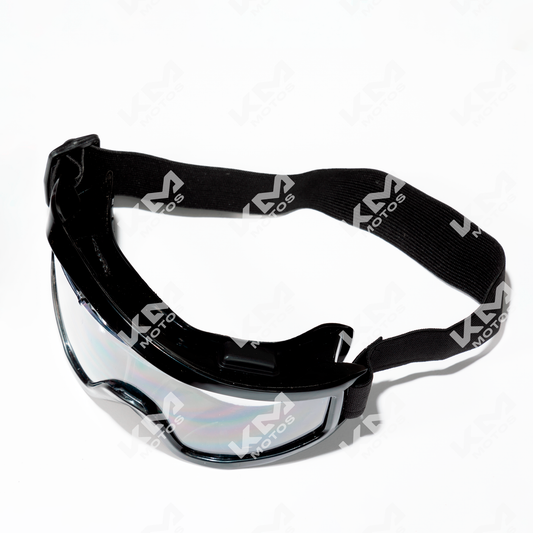 GAFAS TRANSPARENTES PARA CASCO NEGRA