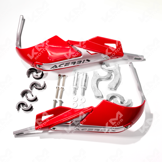 PROTECTOR DE PUÑOS DE METAL ACERBIS ROJO