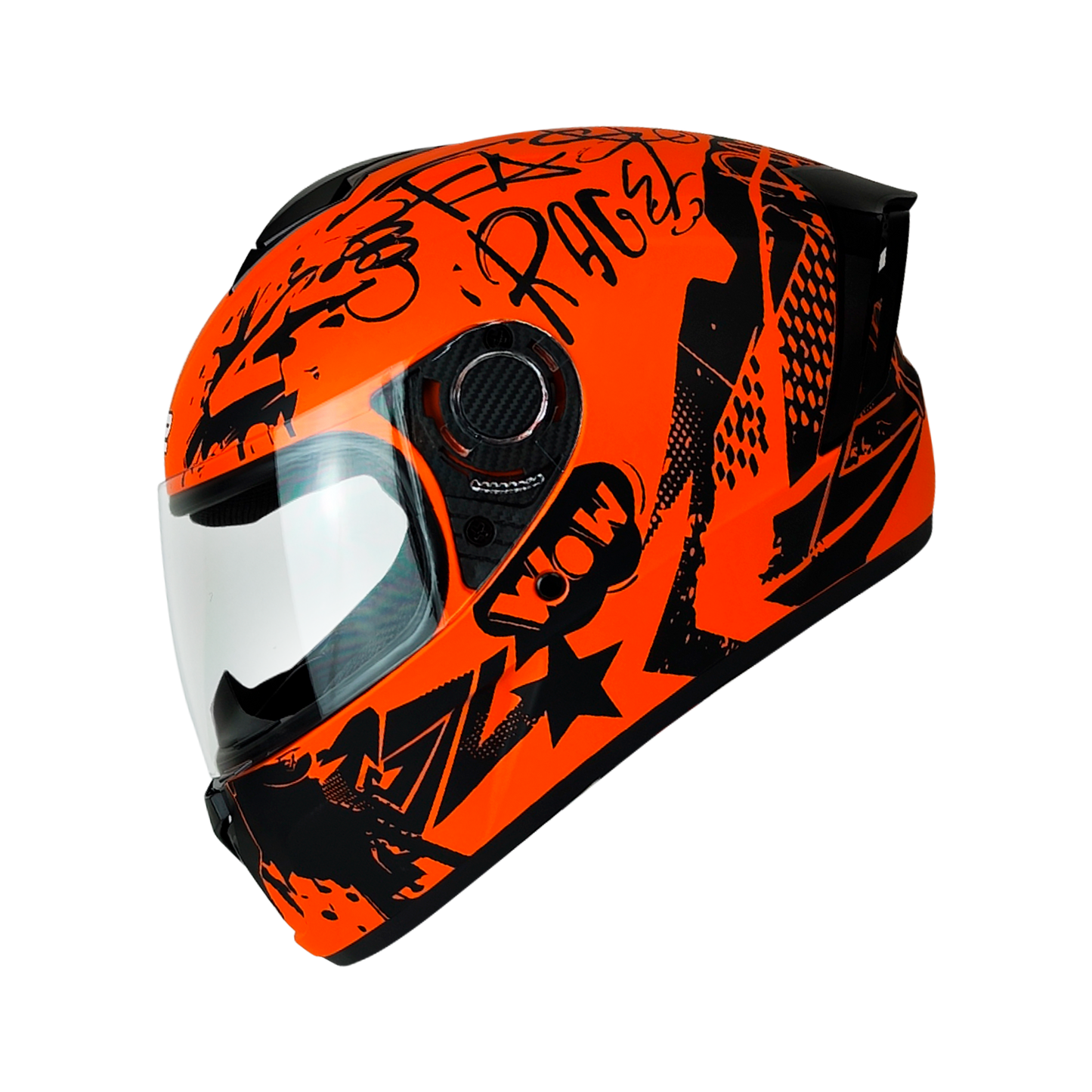 Casco Cerrado Anarangado/Negro Mate Grafito Dot HS2 "XXL" - KMMOTOSHN