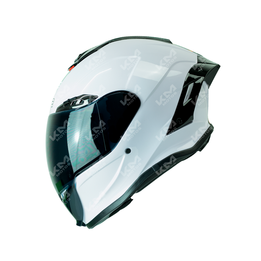 CASCO CERRADO BLANCO BRILLO SOLID WLT109L DOT HS2 KMS V.N. "S"