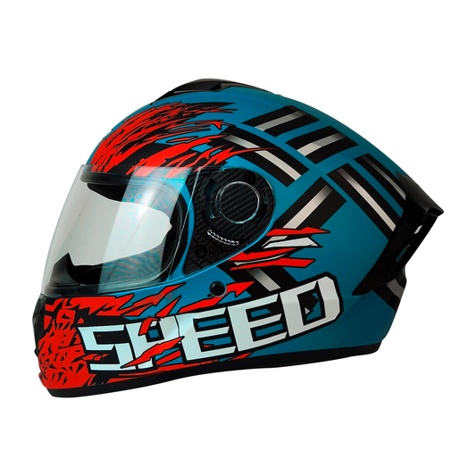 CASCO CERRADO AZUL/GRIS SPEED DOT WLT111 HS2 V.C. "S"