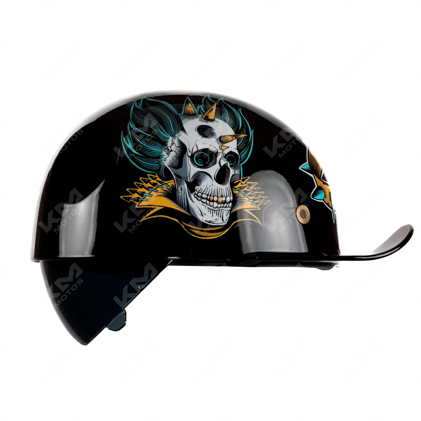 CASCO GORRITA NEGRO SKULL (PANDILLERO) + VISERA DOT WLT319 HS2 "L"