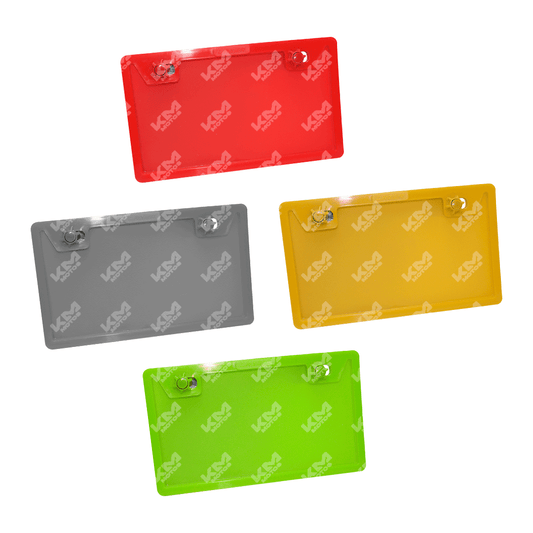 PORTA PLACA PLASTICO UNIVERSAL (COLORES VARIOS)