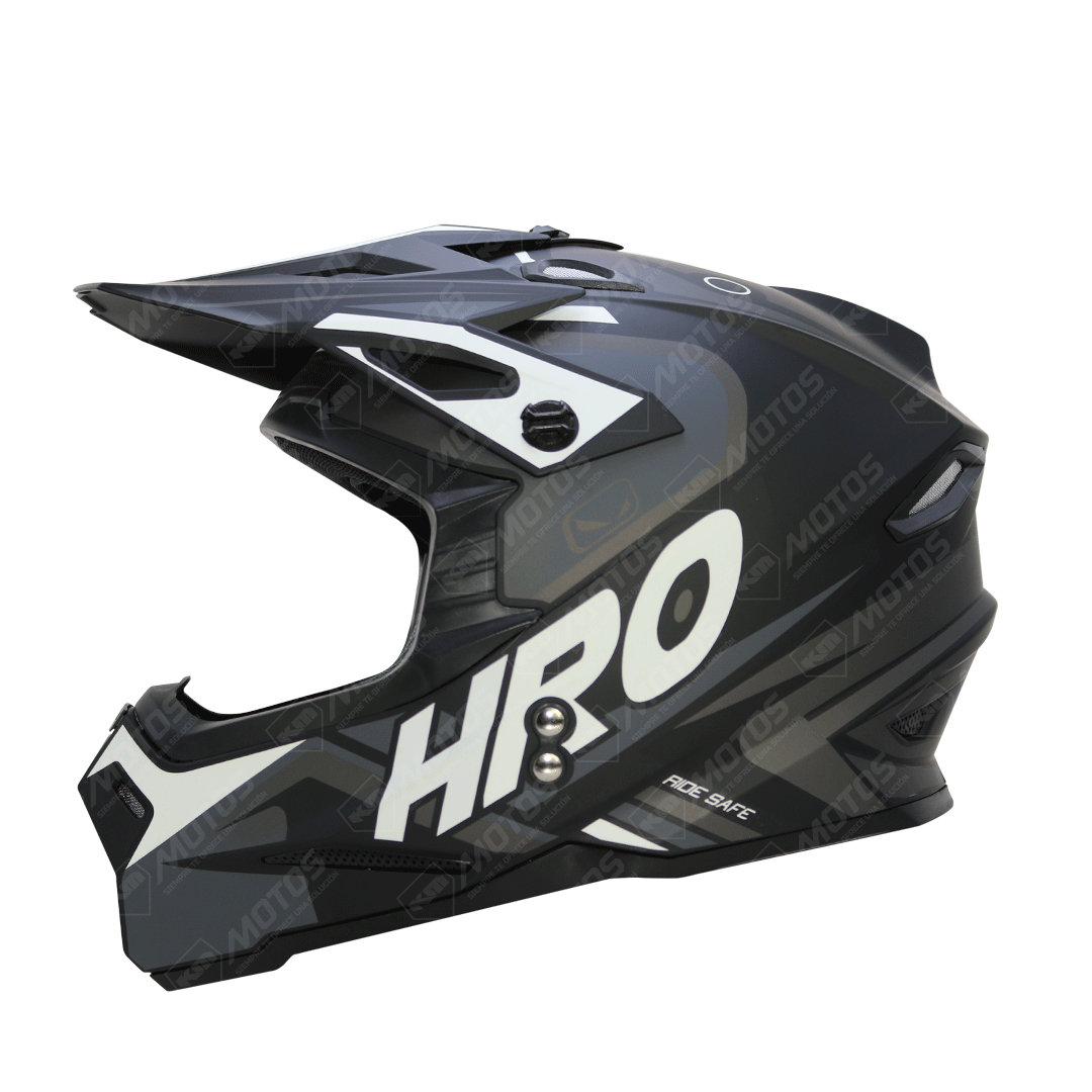 Casco Tipo Cross Anaranjado/Negro RACING HRO MX03 L – KMMOTOSHN