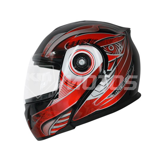 CASCO MODULAR GUZACK + DISENO NEGRO/GRIS