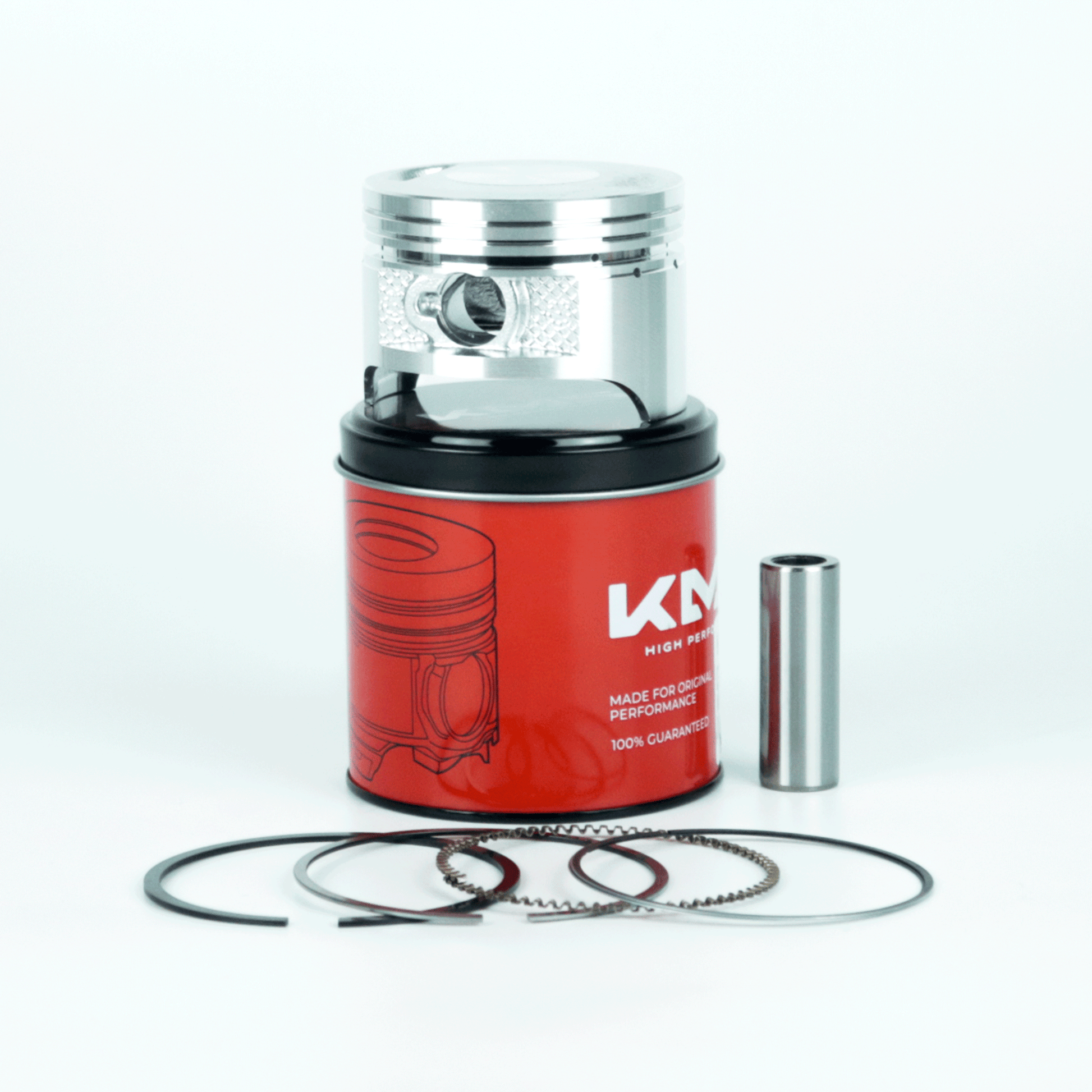 KIT DE PISTON (CAJA METAL) CG200 63.5MM - 196CC - KMMOTOSHN