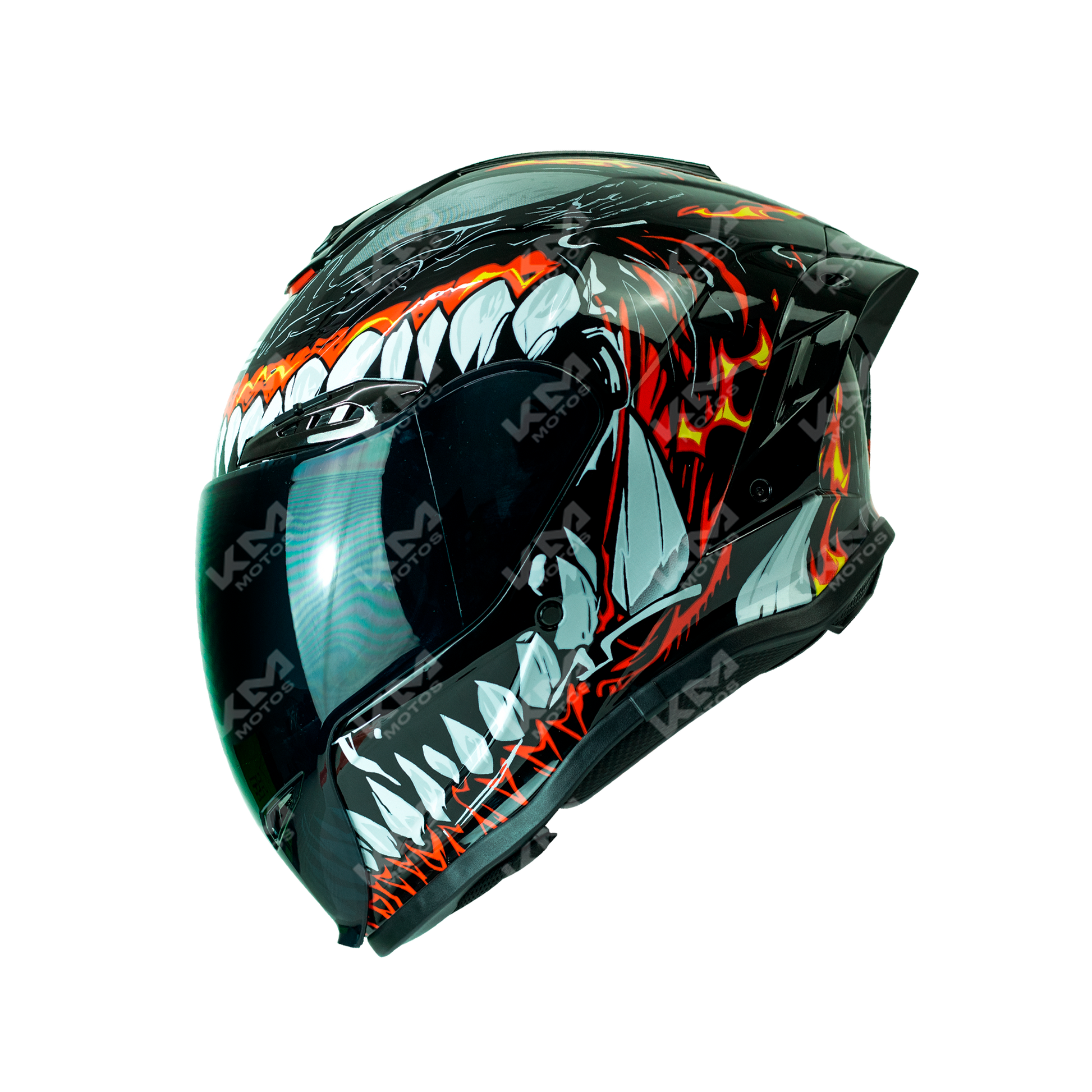 Casco Cerrado Negro Venom LS02 WLT109L DOT HS2 KMS V.N. "M" - KMMOTOSHN