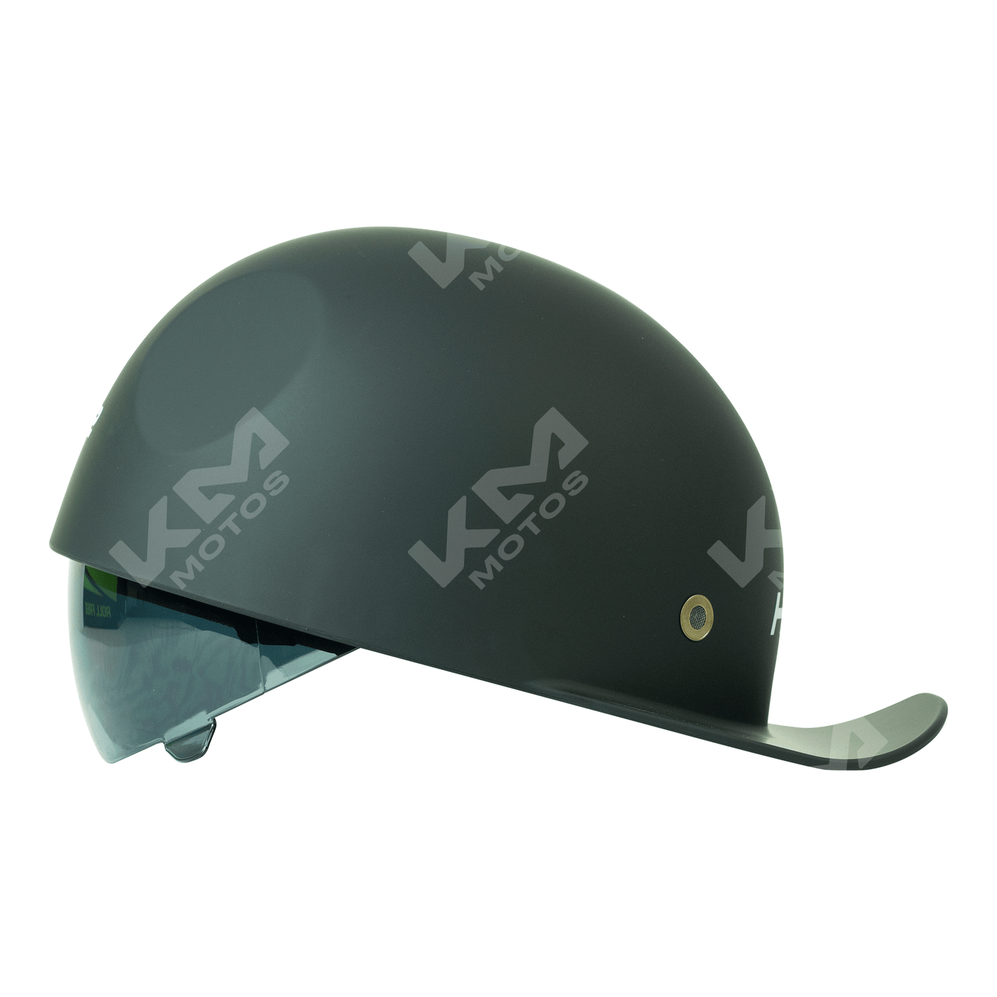 Casco Gorrita Negro Mate Solid Pandillero Mas Visera DOT WLT319 HS2 "XL" - KMMOTOSHN