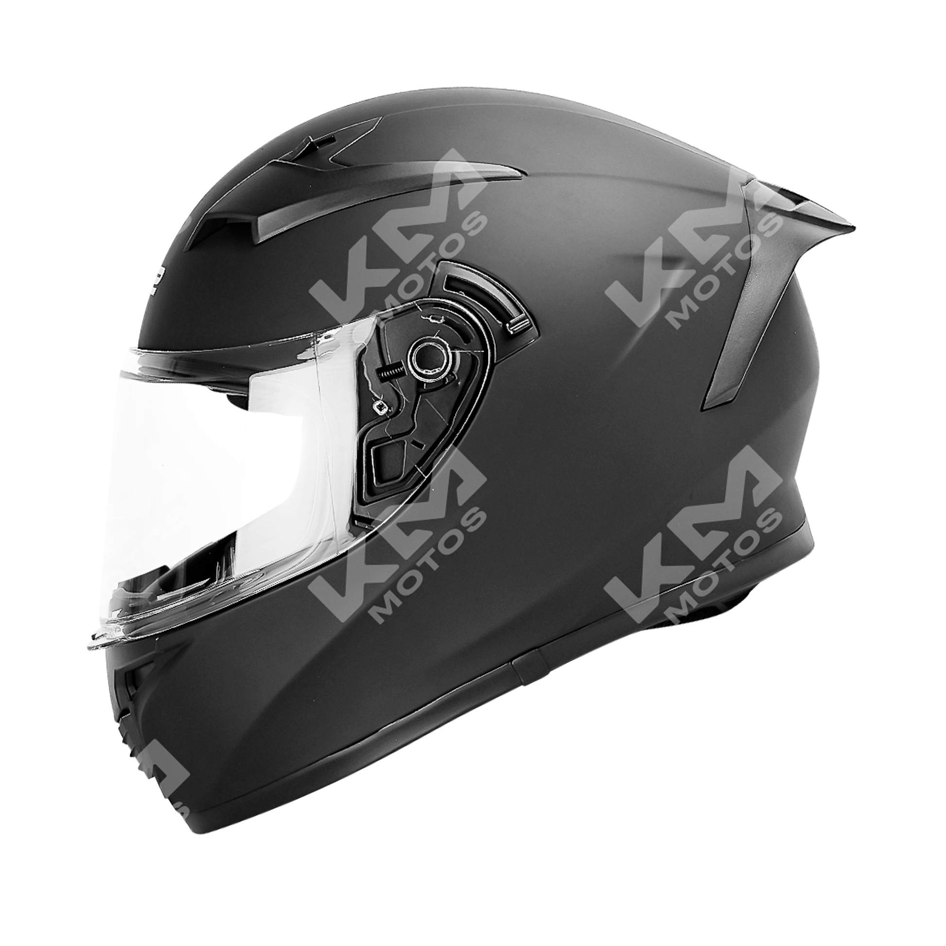 Casco Cerrado Negro Mate Solid WLT108 Dot HS2 KMS "XXL" - KMMOTOSHN