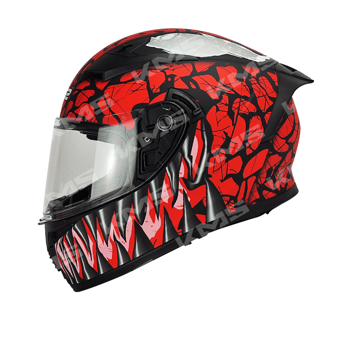 Casco Cerrado  Rojo/Negro Red Venom LS02 WLT108 Dot HS2 KMS "M" - KMMOTOSHN