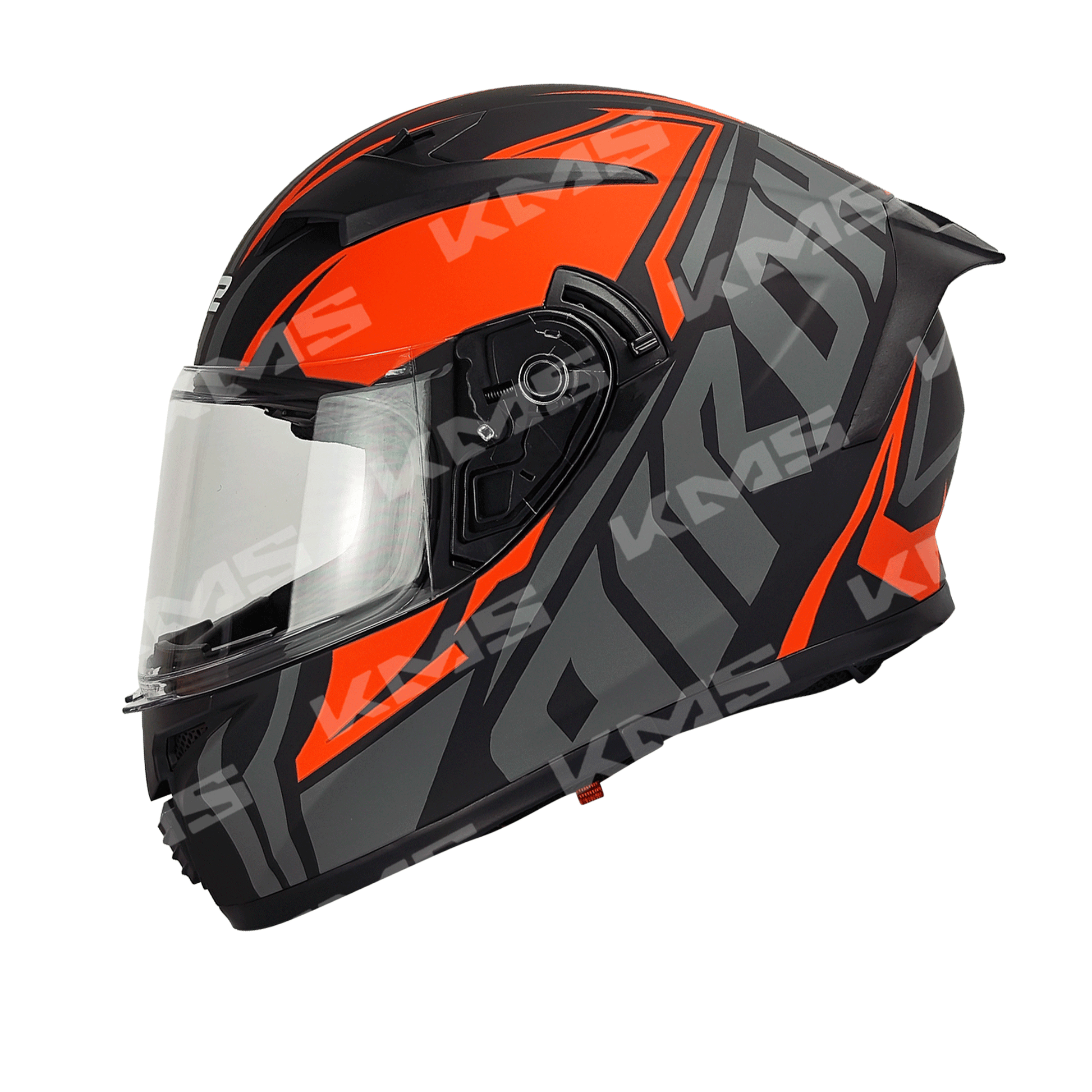 Casco Cerrado Negro/Anaranjado Airoh WLT108 Dot HS2 KMS "XXL" - KMMOTOSHN